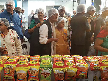 1500 Plus Senior Citizens visited Vadalia Foods Factory