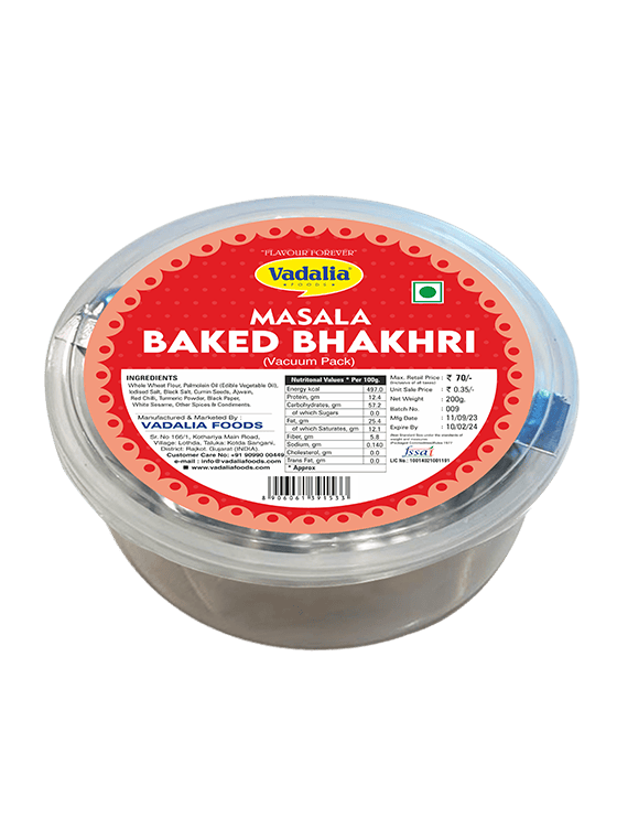 Masala Baked Bhakhri