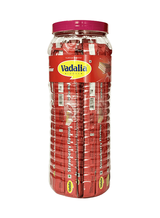 Strawberry Wafer Biscuit Jar
